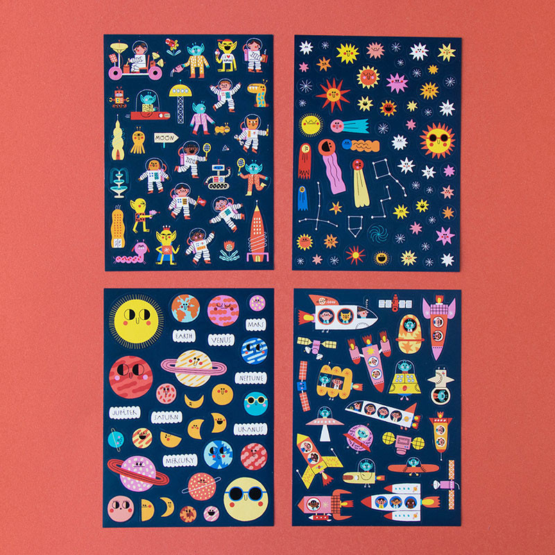 Loisir créatif avec des stickers